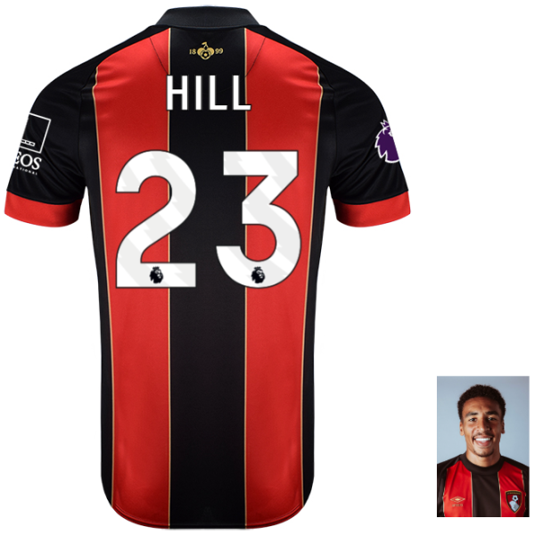 Childrens Anniversary Home Shirt 24-25-Red-Black-23-JAMES HILL Collection | AFC Bournemouth Official Store