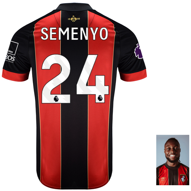 Childrens Anniversary Home Shirt 24-25-Red-Black-24-ANTOINE SEMENYO Collection | AFC Bournemouth Official Store