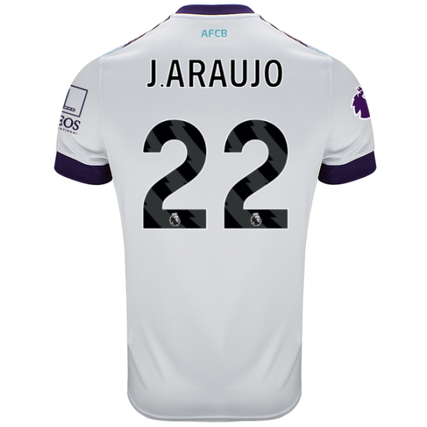 Childrens Away Shirt 24-25-White-22-JULIÁN ARAUJO Collection | AFC Bournemouth Official Store