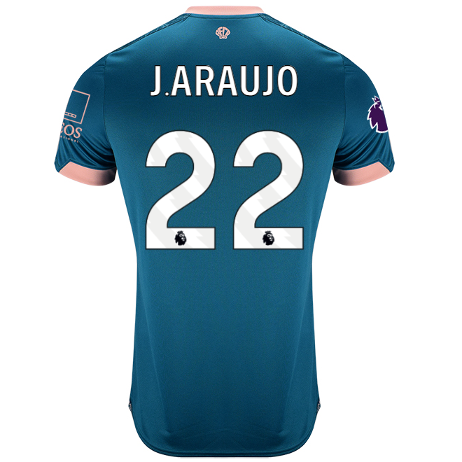 Childrens Third Shirt 24-25-Lagoon Green-22-JULIÁN ARAUJO Collection | AFC Bournemouth Official Store