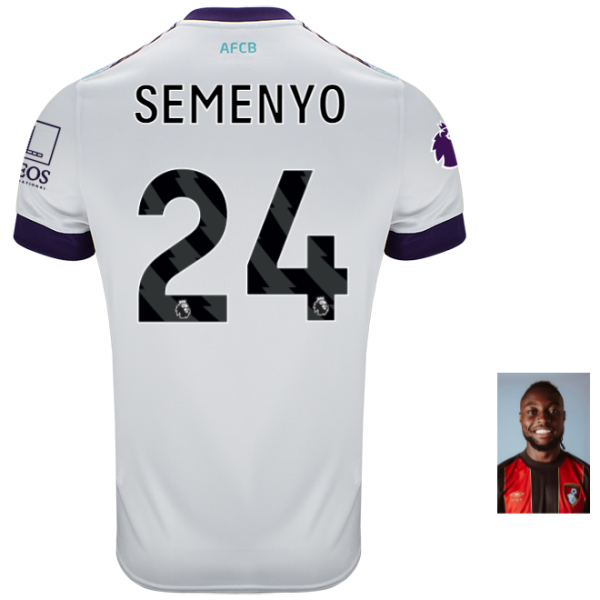 Infants Away Kit 24-25-White-24-ANTOINE SEMENYO Collection | AFC Bournemouth Official Store