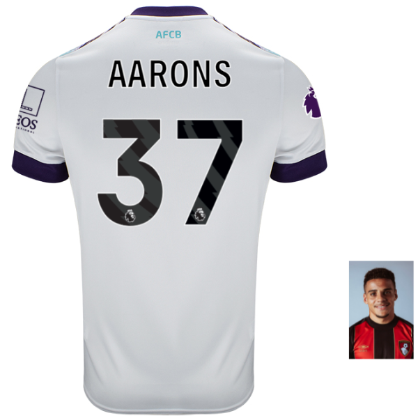 Infants Away Kit 24-25-White-37-MAX AARONS Collection | AFC Bournemouth Official Store