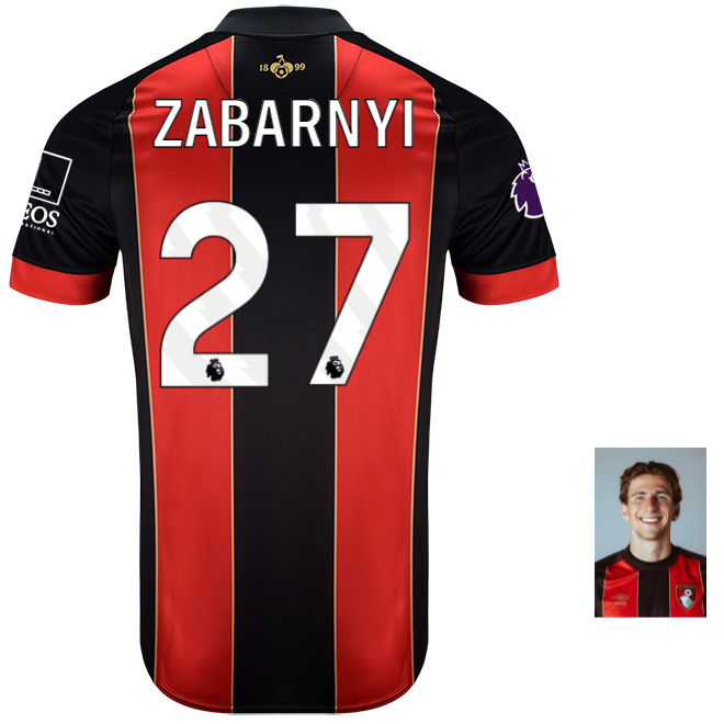 Infants Home Kit 24-25-Red-Black-27-ILLIA ZABARNYI Collection | AFC Bournemouth Official Store