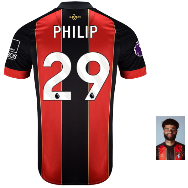 Infants Home Kit 24-25-Red-Black-29-PHILIP BILLING Collection | AFC Bournemouth Official Store