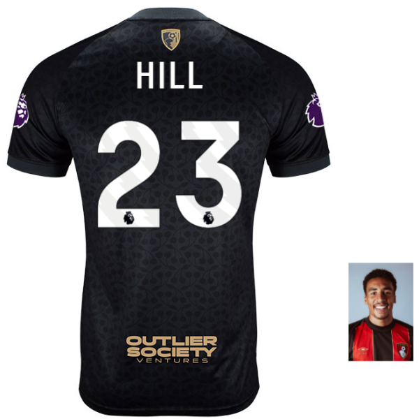 MBJ X AFCB Childrens Shirt-Black-23-JAMES HILL Collection | AFC Bournemouth Official Store