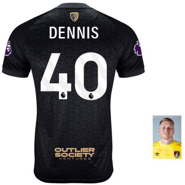 MBJ X AFCB Childrens Shirt-Black-40-WILL DENNIS Collection | AFC Bournemouth Official Store