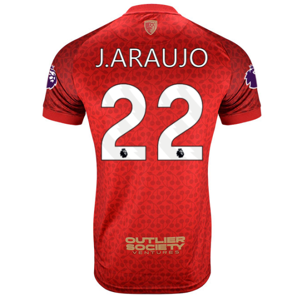 MBJ X AFCB Childrens Shirt-Red-22-JULIÁN ARAUJO Collection | AFC Bournemouth Official Store