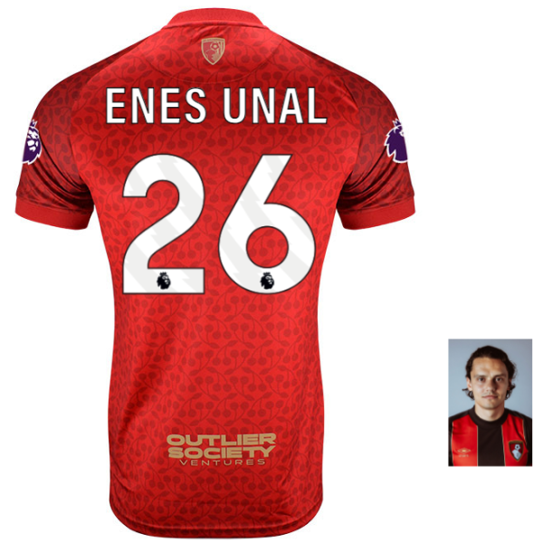 MBJ X AFCB Childrens Shirt-Red-26-ENES ÜNAL Collection | AFC Bournemouth Official Store