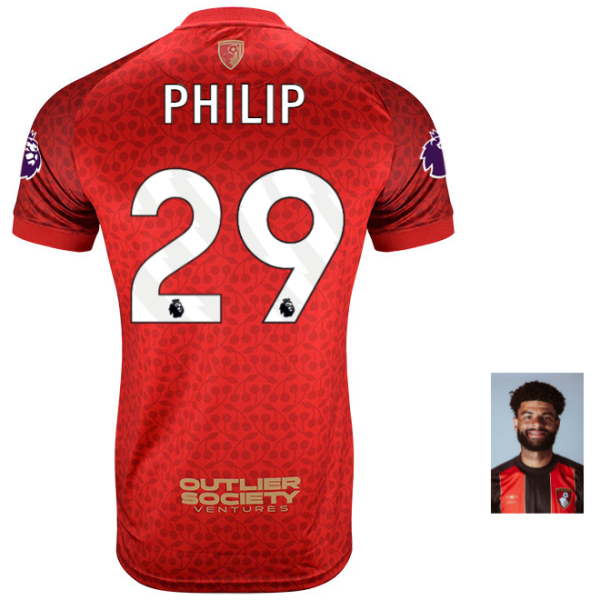 MBJ X AFCB Childrens Shirt-Red-29-PHILIP BILLING Collection | AFC Bournemouth Official Store