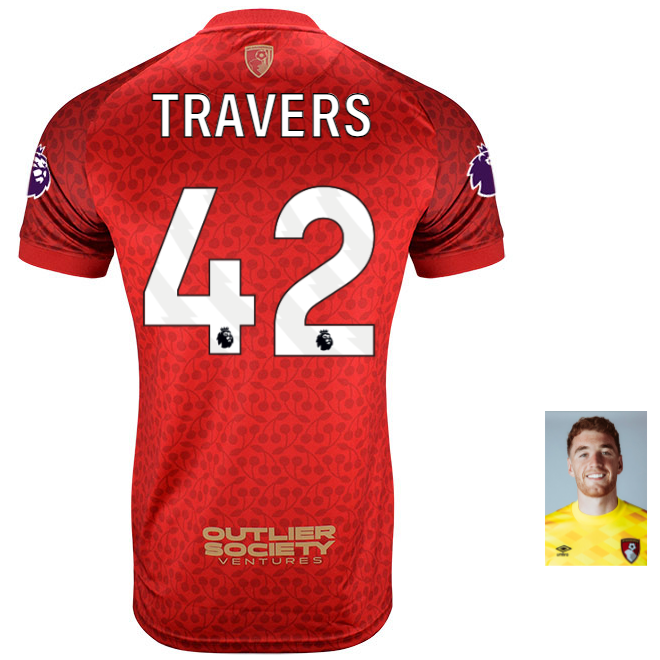 MBJ X AFCB Childrens Shirt-Red-42-MARK TRAVERS Collection | AFC Bournemouth Official Store