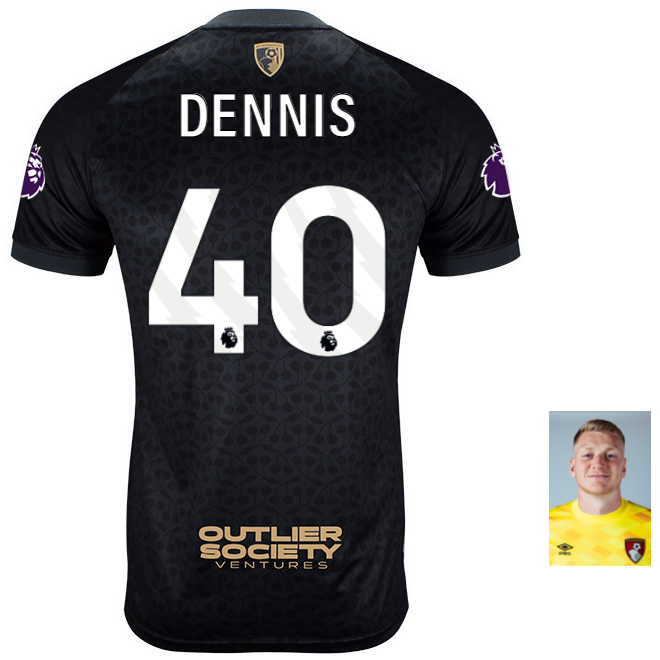 MBJ X AFCB Mens Shirt-Black-40-WILL DENNIS Collection | AFC Bournemouth Official Store