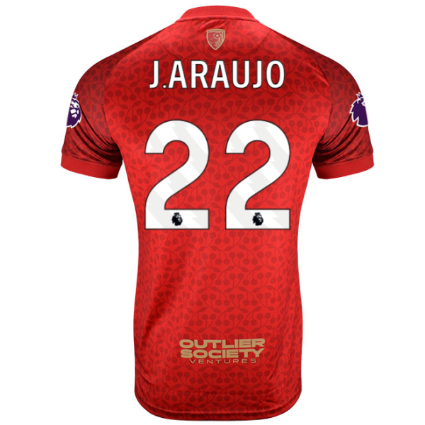 MBJ X AFCB Mens Shirt-Red-22-JULIÁN ARAUJO Collection | AFC Bournemouth Official Store