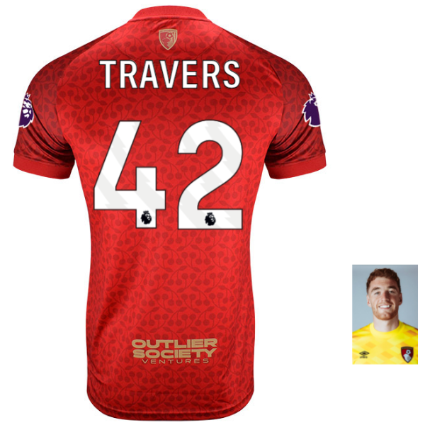 MBJ X AFCB Mens Shirt-Red-42-MARK TRAVERS Collection | AFC Bournemouth Official Store