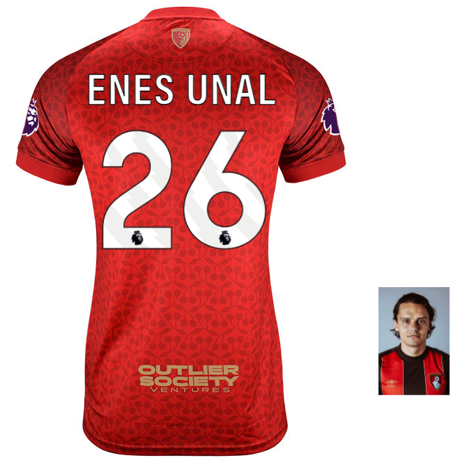 MBJ X AFCB Womens Shirt-Red-26-ENES ÜNAL Collection | AFC Bournemouth Official Store