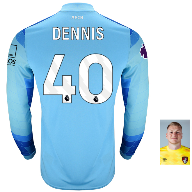 Mens Goalkeeper Shirt 24-25-Aquarius-40-WILL DENNIS Collection | AFC Bournemouth Official Store