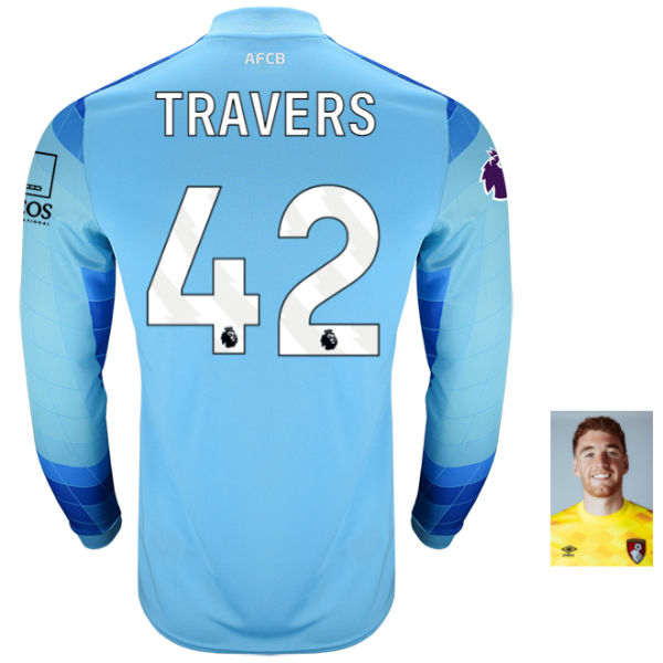 Mens Goalkeeper Shirt 24-25-Aquarius-42-MARK TRAVERS Collection | AFC Bournemouth Official Store