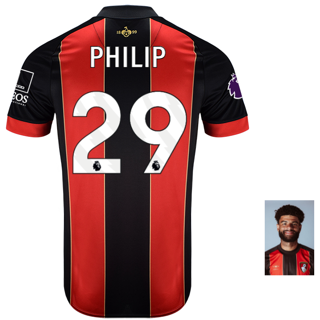 Mens Home Shirt 24-25-Red-Black-29-PHILIP BILLING Collection | AFC Bournemouth Official Store