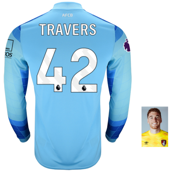 Mens Unsponsored GK Shirt 24-25-Aquarius-42-MARK TRAVERS Collection | AFC Bournemouth Official Store