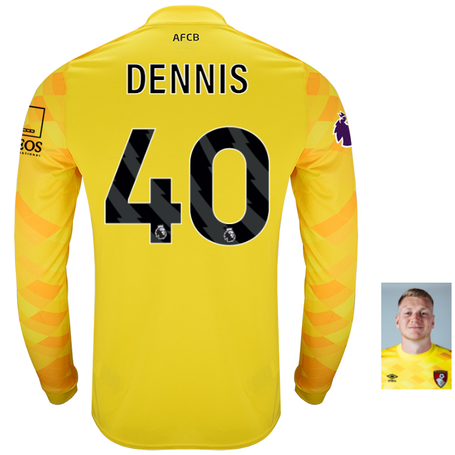 Mens Unsponsored GK Shirt 24-25-Cyber Yellow-40-WILL DENNIS Collection | AFC Bournemouth Official Store