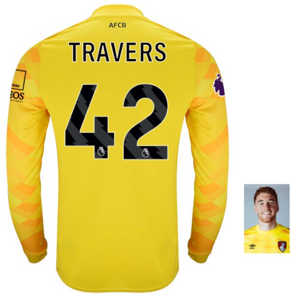 Mens Unsponsored GK Shirt 24-25-Cyber Yellow-42-MARK TRAVERS Collection | AFC Bournemouth Official Store