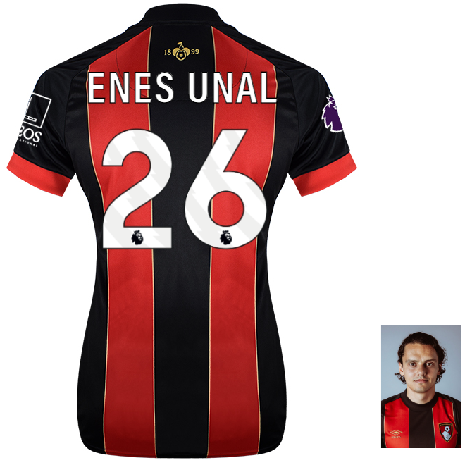 Womens Anniversary Home Shirt 24-25-Red-Black-26-ENES ÜNAL Collection | AFC Bournemouth Official Store