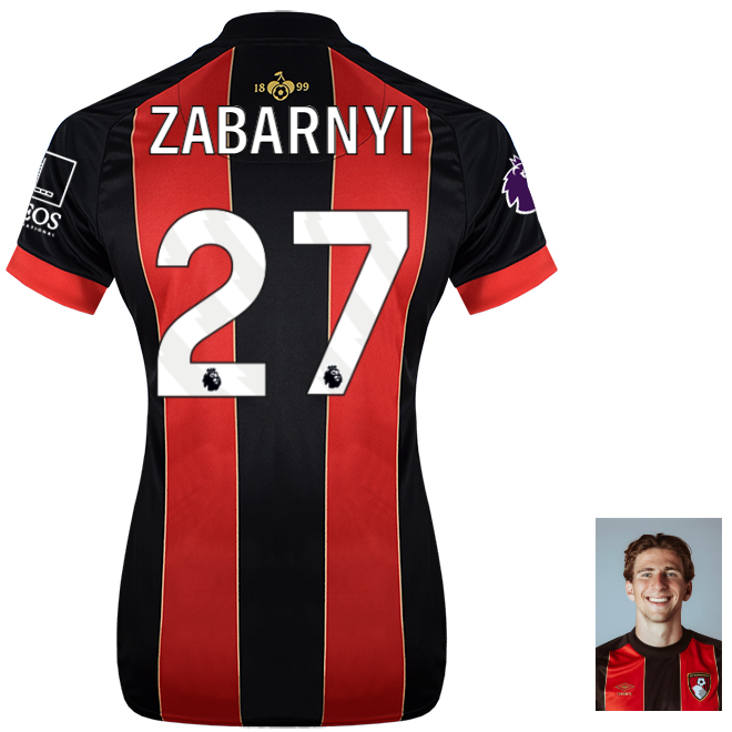 Womens Anniversary Home Shirt 24-25-Red-Black-27-ILLIA ZABARNYI Collection | AFC Bournemouth Official Store