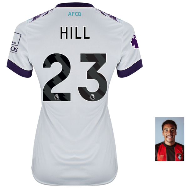 Womens Away Shirt 24-25-White-23-JAMES HILL Collection | AFC Bournemouth Official Store