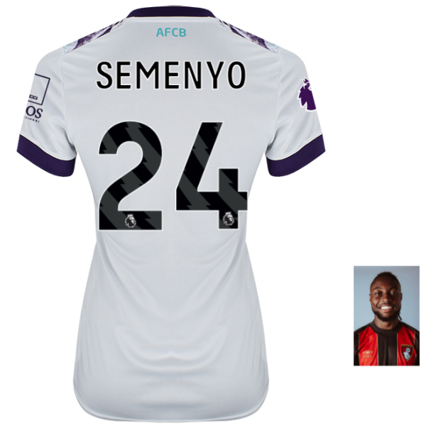 Womens Away Shirt 24-25-White-24-ANTOINE SEMENYO Collection | AFC Bournemouth Official Store