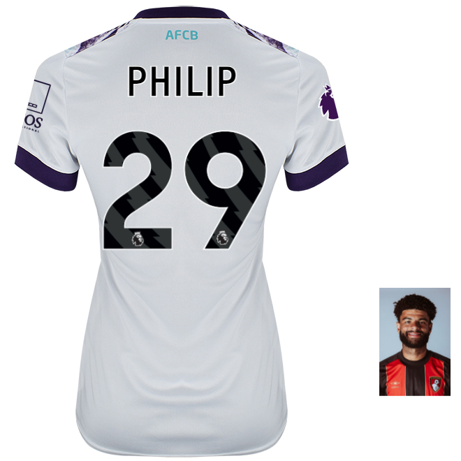 Womens Away Shirt 24-25-White-29-PHILIP BILLING Collection | AFC Bournemouth Official Store