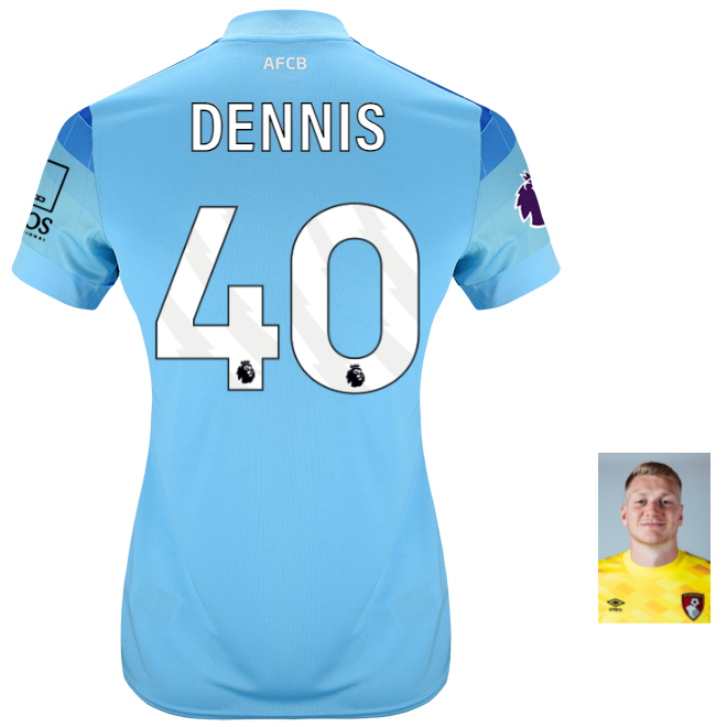 Womens Goalkeeper Shirt 24-25-Aquarius-40-WILL DENNIS Collection | AFC Bournemouth Official Store