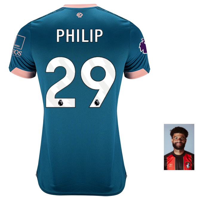 Womens Third Shirt 24-25-Lagoon Green-29-PHILIP BILLING Collection | AFC Bournemouth Official Store