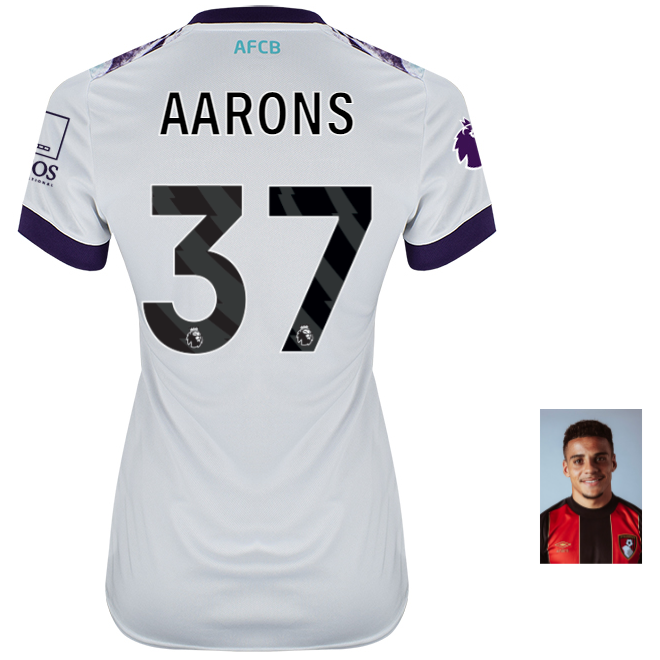 Womens Unsponsored Away Shirt 24-25-37-MAX AARONS Collection | AFC Bournemouth Official Store