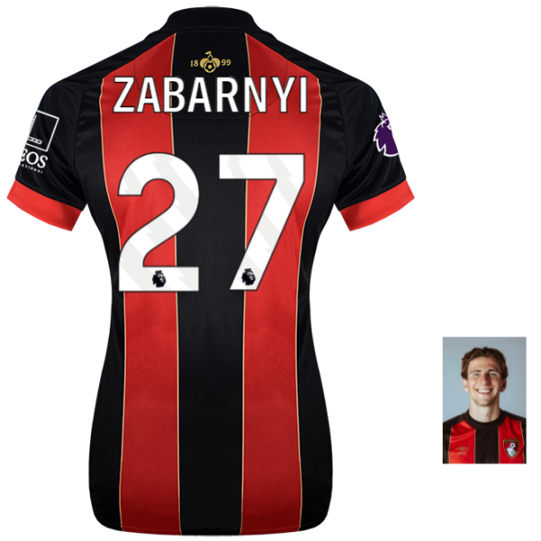 Womens Unsponsored Home Shirt 24-25-27-ILLIA ZABARNYI Collection | AFC Bournemouth Official Store