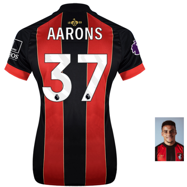 Womens Unsponsored Home Shirt 24-25-37-MAX AARONS Collection | AFC Bournemouth Official Store