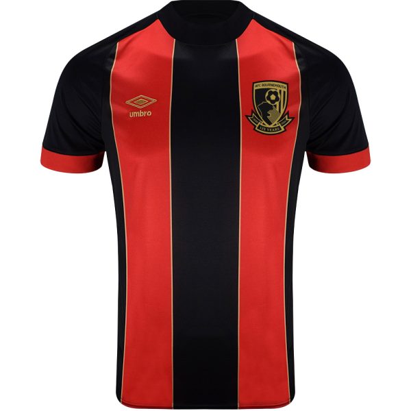 childrens anniversary home shirt 2425 – red  black with custom printing Collection | AFC Bournemouth Official Store