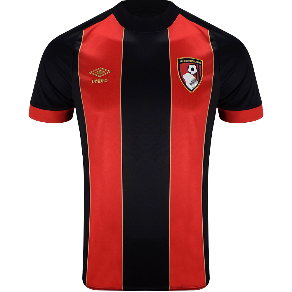 childrens home shirt 2425 – red  black with custom printing Collection | AFC Bournemouth Official Store