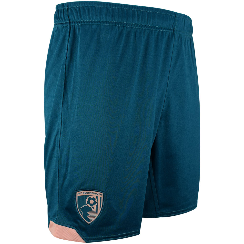 childrens third shorts 2425 – lagoon green with custom printing Collection | AFC Bournemouth Official Store