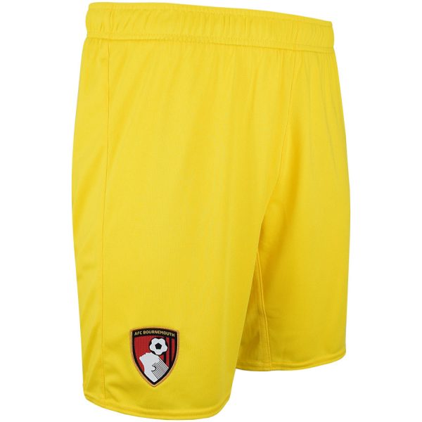 mens goalkeeper shorts 2425 – cyber yellow with custom printing Collection | AFC Bournemouth Official Store