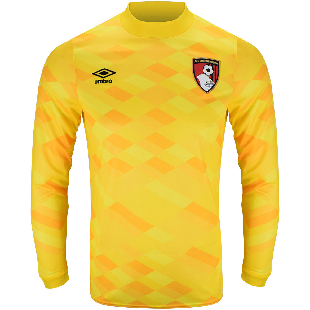 mens unsponsored gk shirt 2425 – cyber yellow with custom printing Collection | AFC Bournemouth Official Store