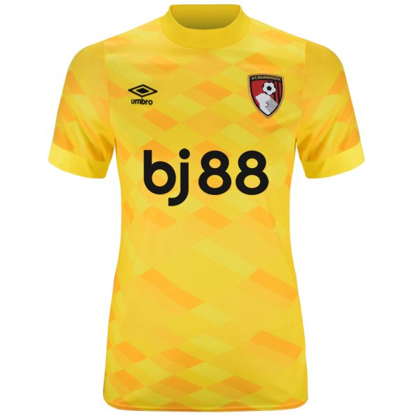 womens goalkeeper shirt 2425 – cyber yellow with custom printing Collection | AFC Bournemouth Official Store