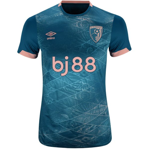 womens third shirt 2425 – lagoon green with custom printing Collection | AFC Bournemouth Official Store